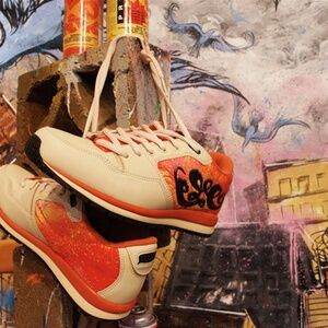 DC Andy Howell Artist Series Limited Edition Cream, black and Orange Sneakers
